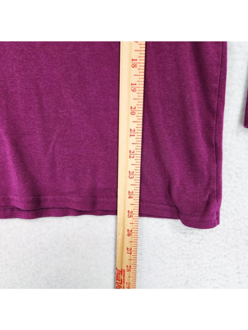 Eddie Bauer Shirt Womens XL Purple V Neck Long Sleeve Jersey Basic Casual Top - Picture 5 of 9